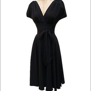 Trashy Diva black 1940s obi dress